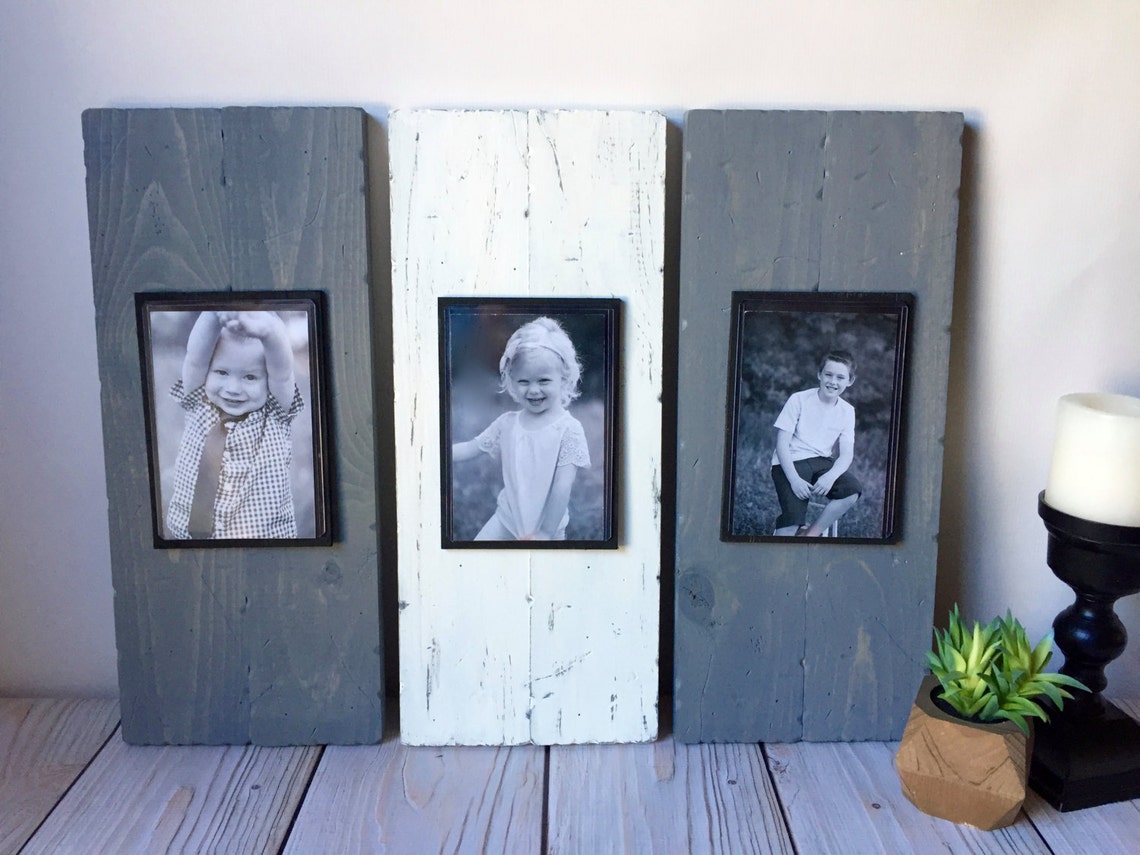 Rustic Picture Frame Set Rustic Home Decor Rustic Wall Etsy
