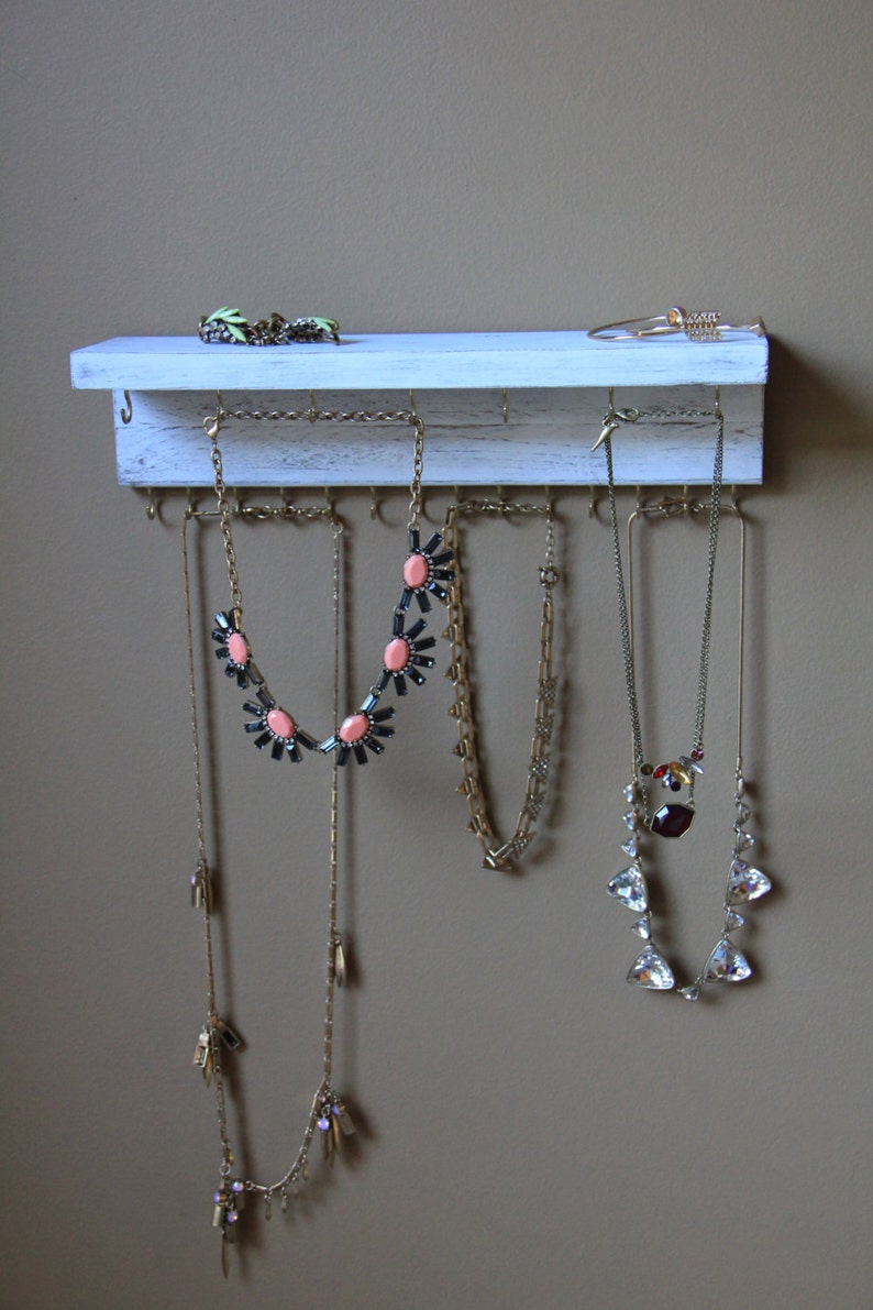Jewelry Display Rustic Jewelry Storage Wood Jewelry Etsy