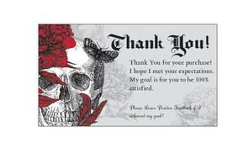 100 Professional Thank You Cards Ebay Poshmark Etsy Seller Etsy