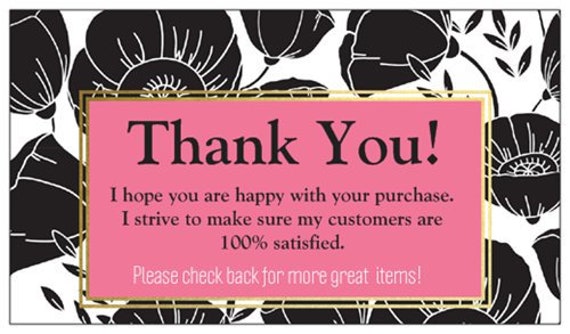 100 Danke-Karten Für Online-Shops – Pink, 8,9x5,1 Cm, Mit Handgeschriebenem Design, Für Kleine Unternehmen