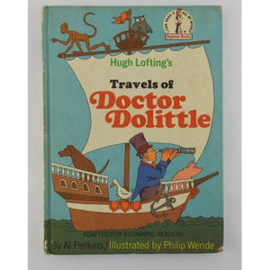 Vintage Travels Dr. Doolittle Hugo Lofting 1967 Dr Seuss Anfängerbuch KW Wende