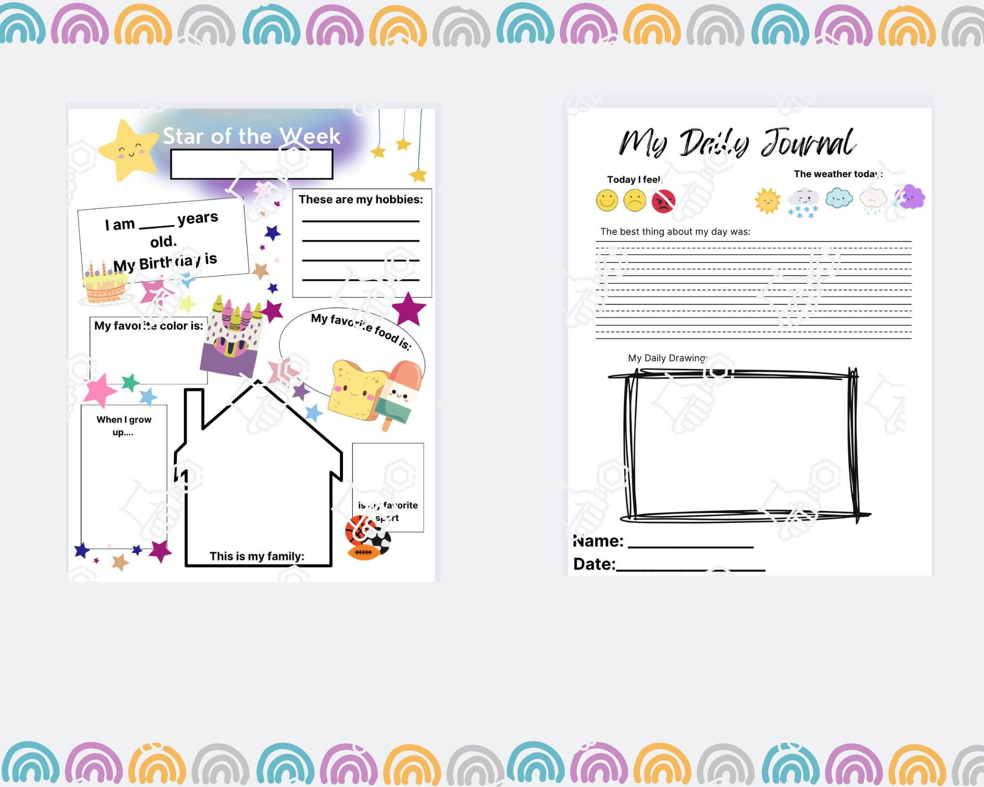 Pretend Play- Teacher Printable Set - Etsy