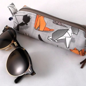 Pet Lovers Zippered Fabric Glasses/Pouch/ Cosmetic Pouch/Fabric Pencil Case