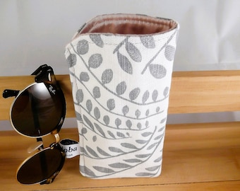 Fabric Sunglass Pouch: Floral Eyeglass Case