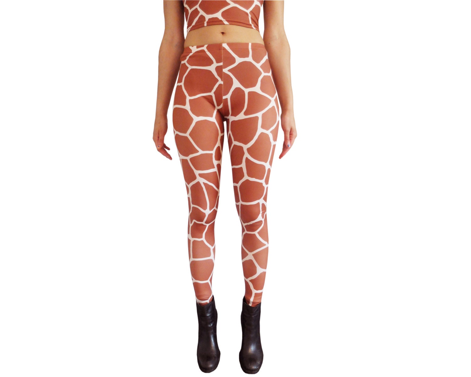 GIRAFFE PRINT LEGGINGS handmade Etsy Canada