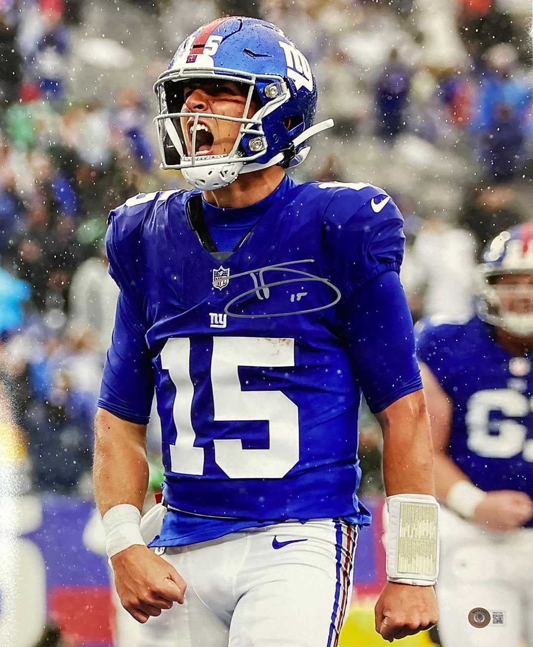 Tommy Devito Signed 16x20 New York Giants Scream Photo BAS ITP - Etsy