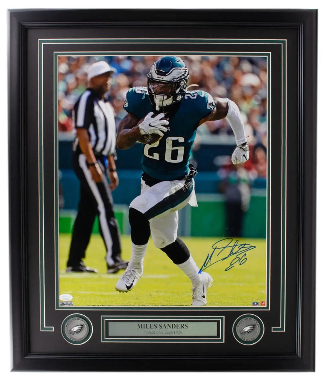 Miles Sanders Philadelphia Eagles Signed Framed 16x20 Photo JSA Etsy