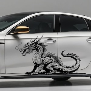 Dragon Decal , Side Car Decal, Large Body Decal , Dragon Head Decal, Universal Car Decal