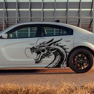 Dragon Decal , Side Car Decal, Large Body Decal , Dragon Head Decal, Universal Car Decal