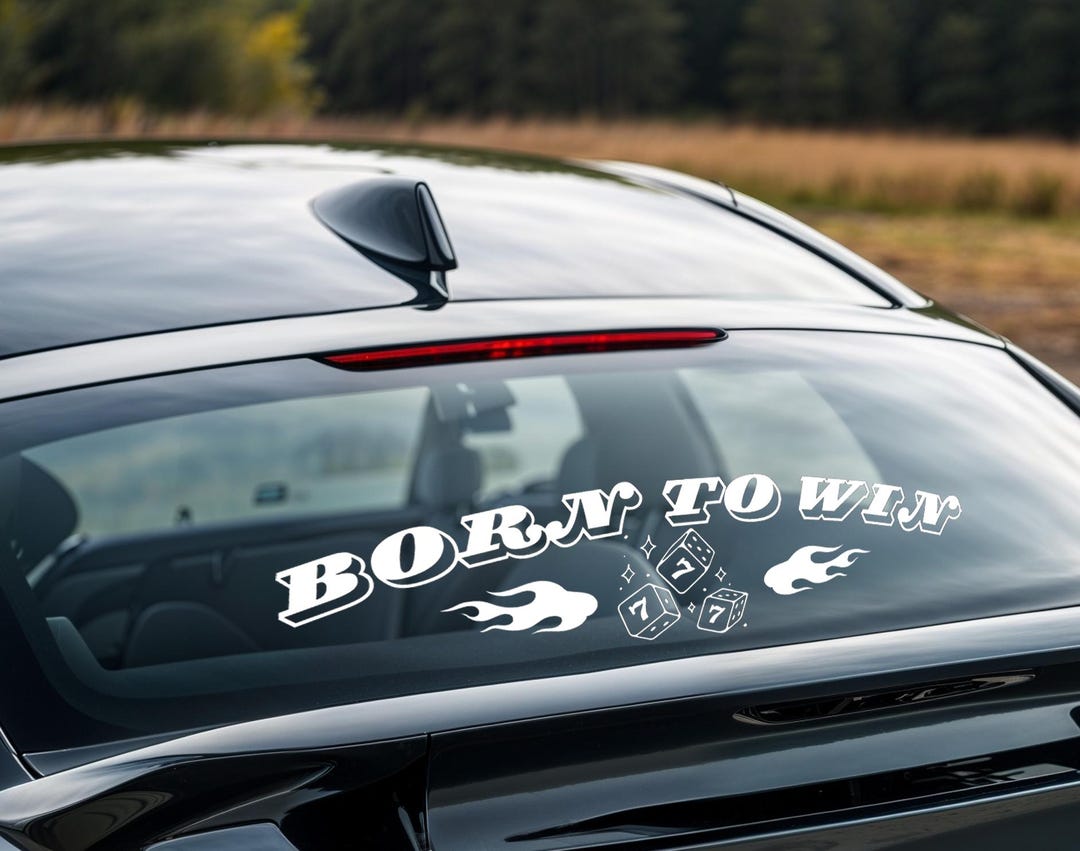 Born to Win Decal Racing Car Truck Window Sport Decal Removable Self ...
