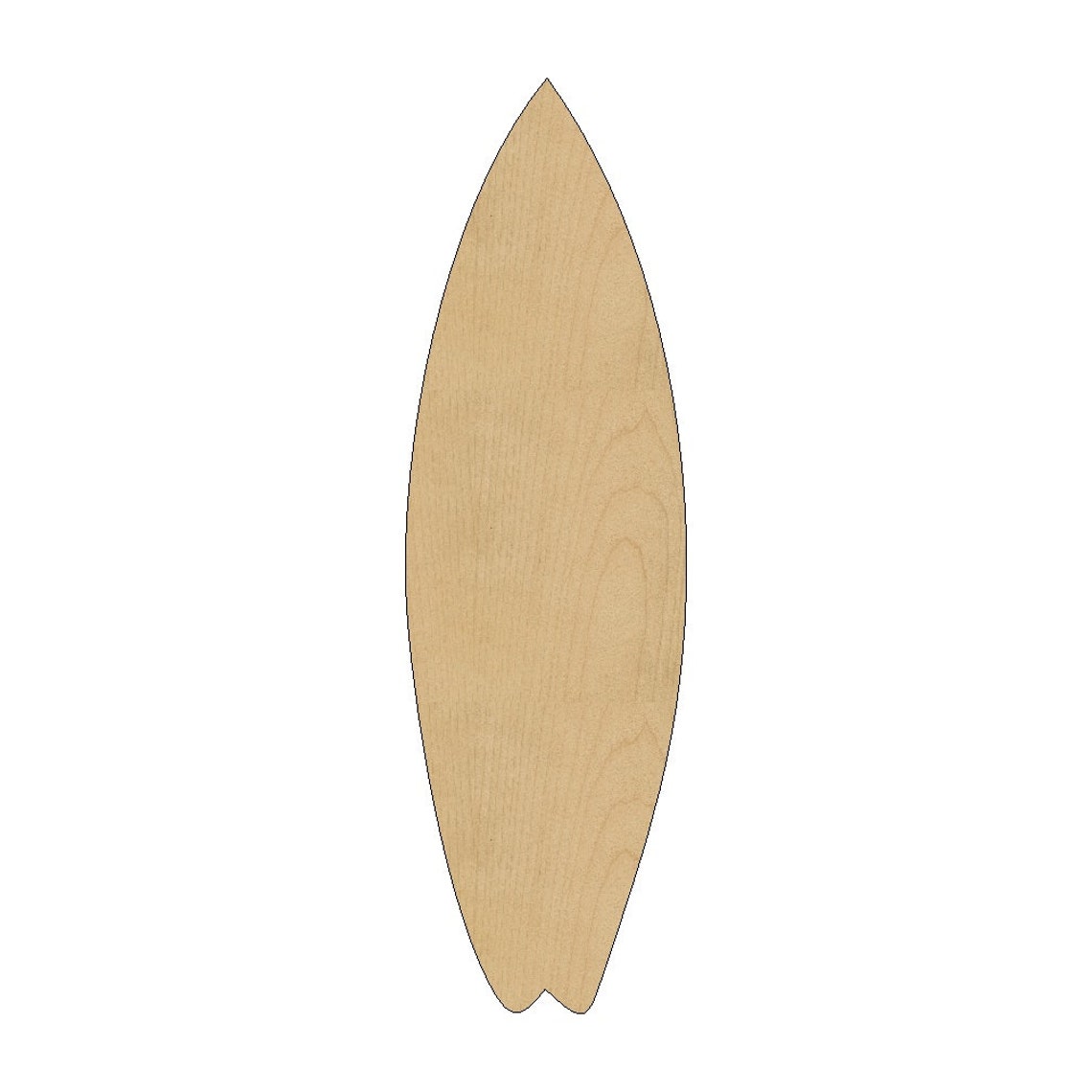 Surf Board Cutout Shape Laser Cut Unfinished Wood Cutout Etsy