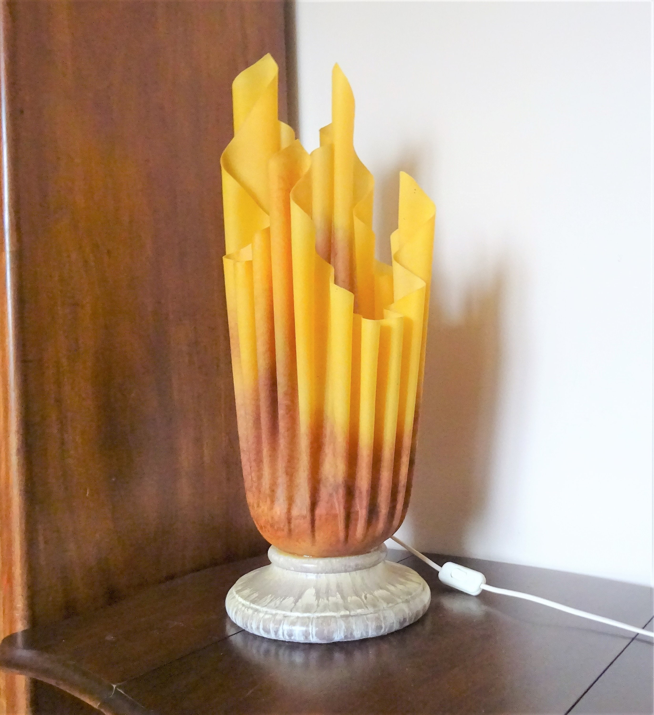 Lampe Drapée Dans Le