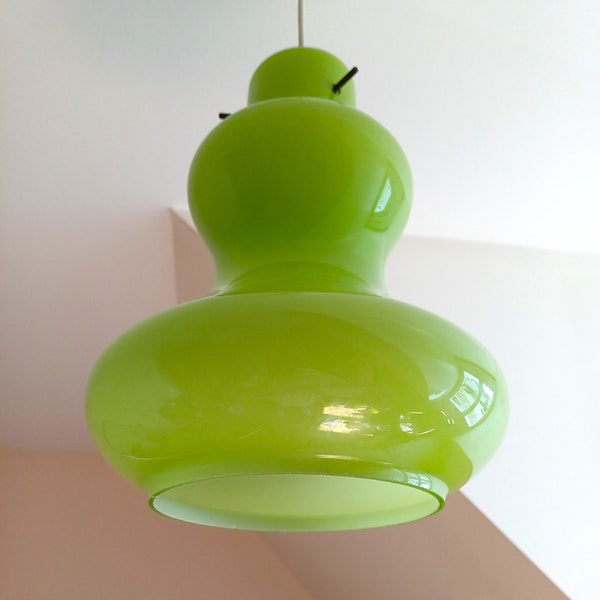 Suspension 1970  en opaline verte