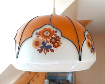 Lámpara colgante de 1950 en puro estilo Art Déco francés