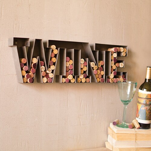 Wine Barrel Cork Holder Wall Mounted Etsy