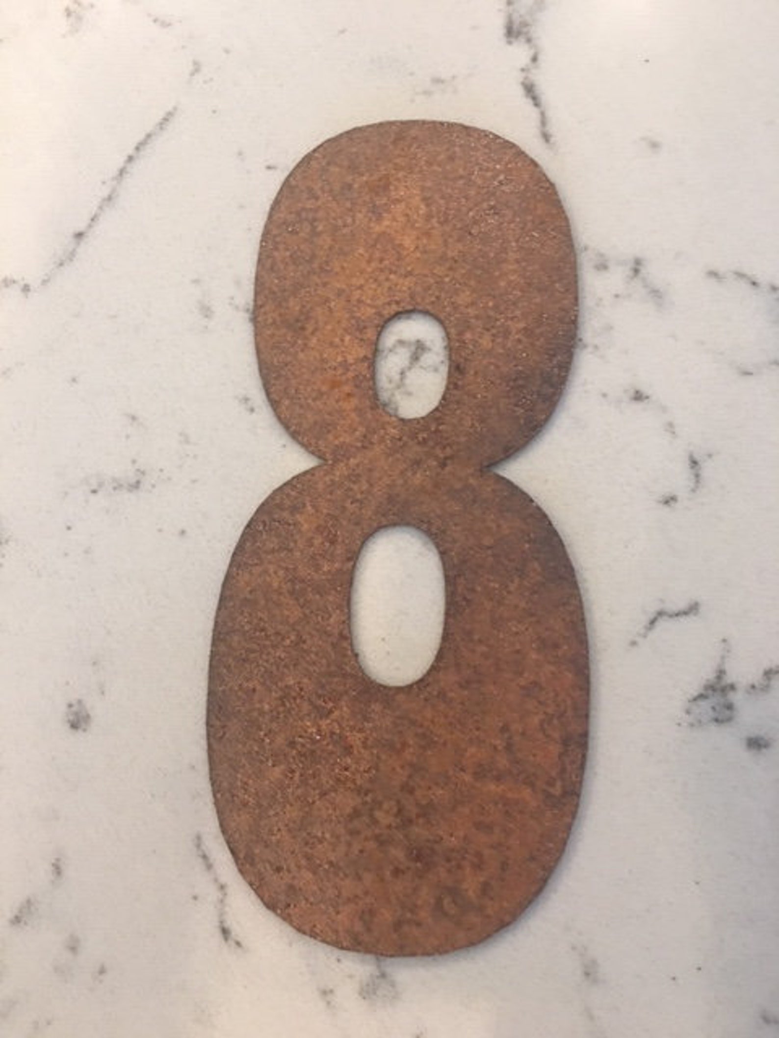 8 Inch Metal Numbers RUSTY or NATURALCraftsDIY Etsy