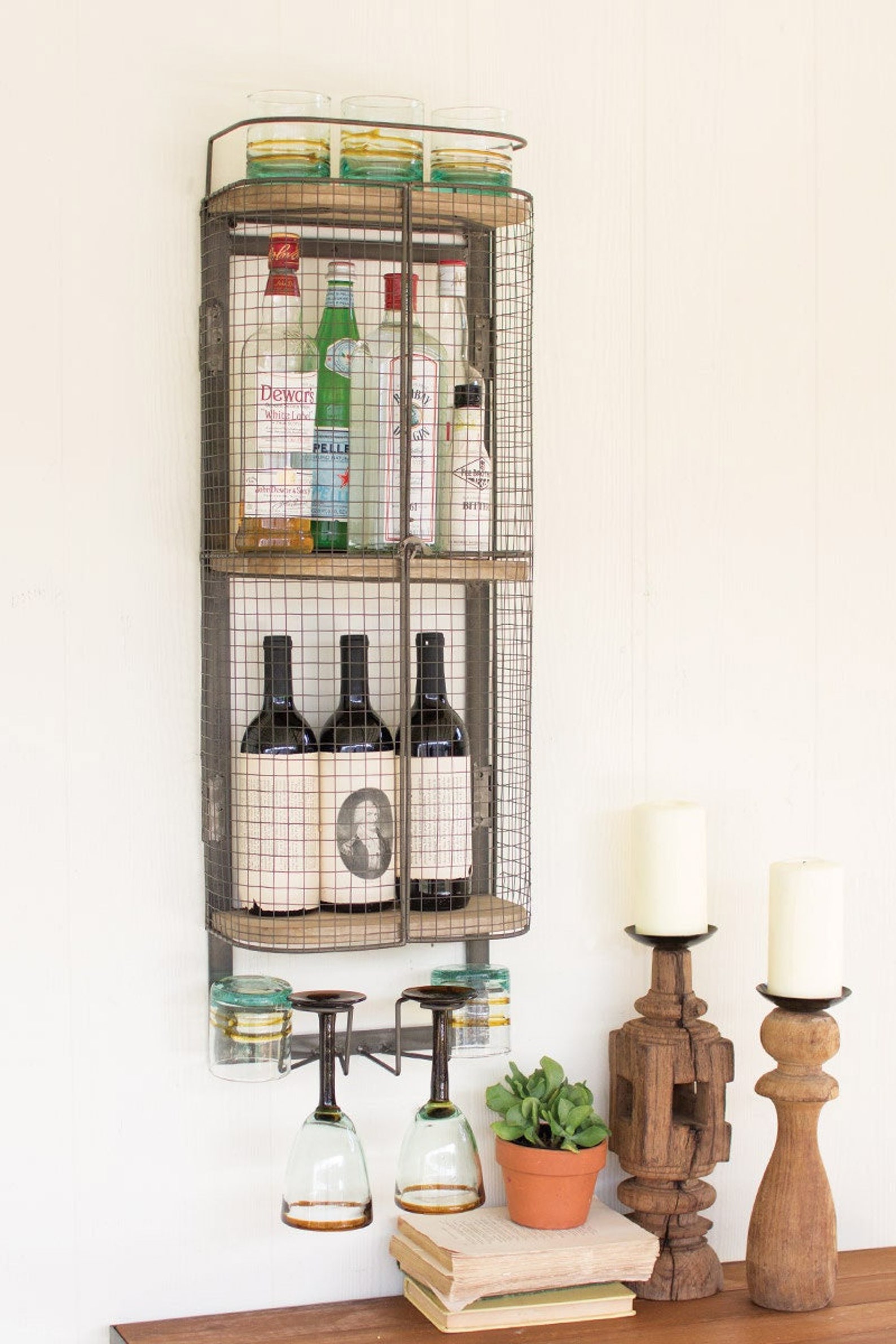 Wine Bar Storage Etsy