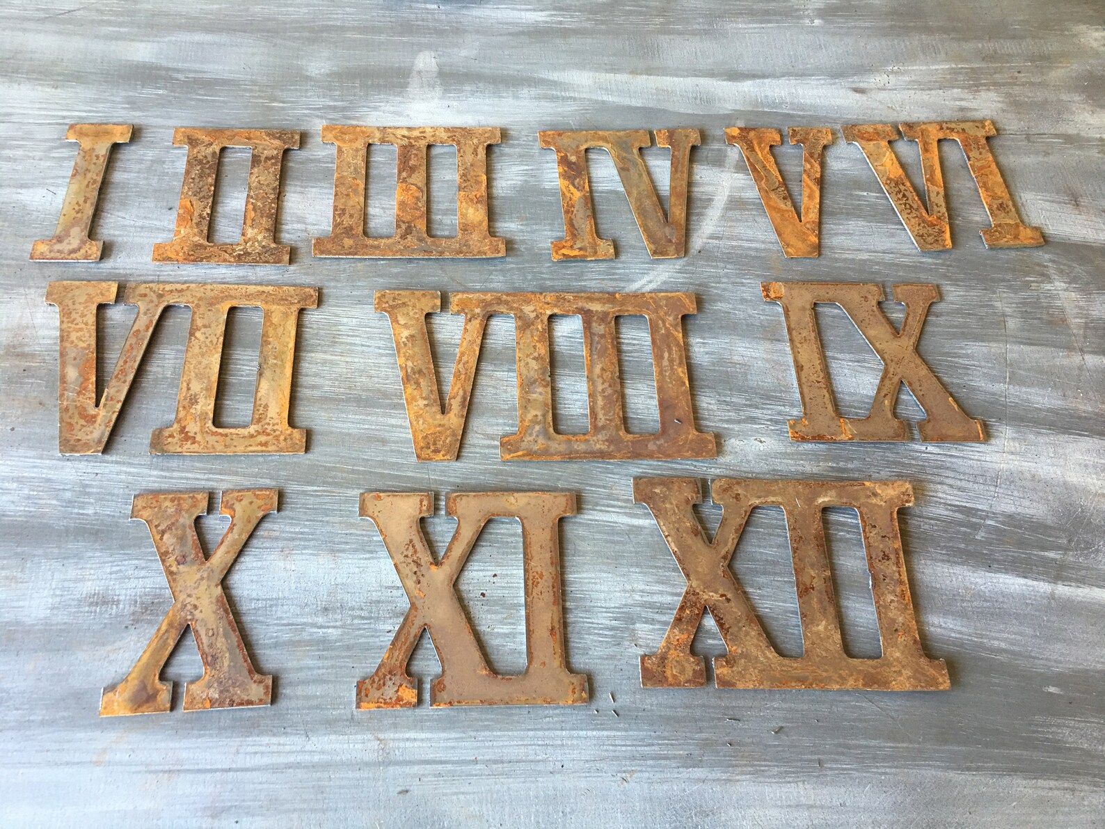 5 Inch Metal Roman Numeral Set Includes Numerals IXII Etsy