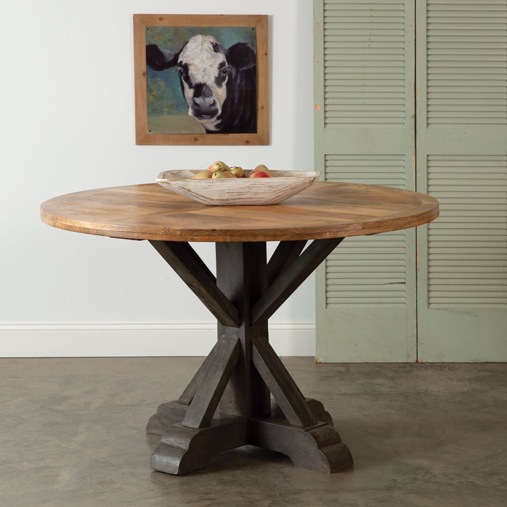 Modern Farmhouse Round Dining Table Etsy