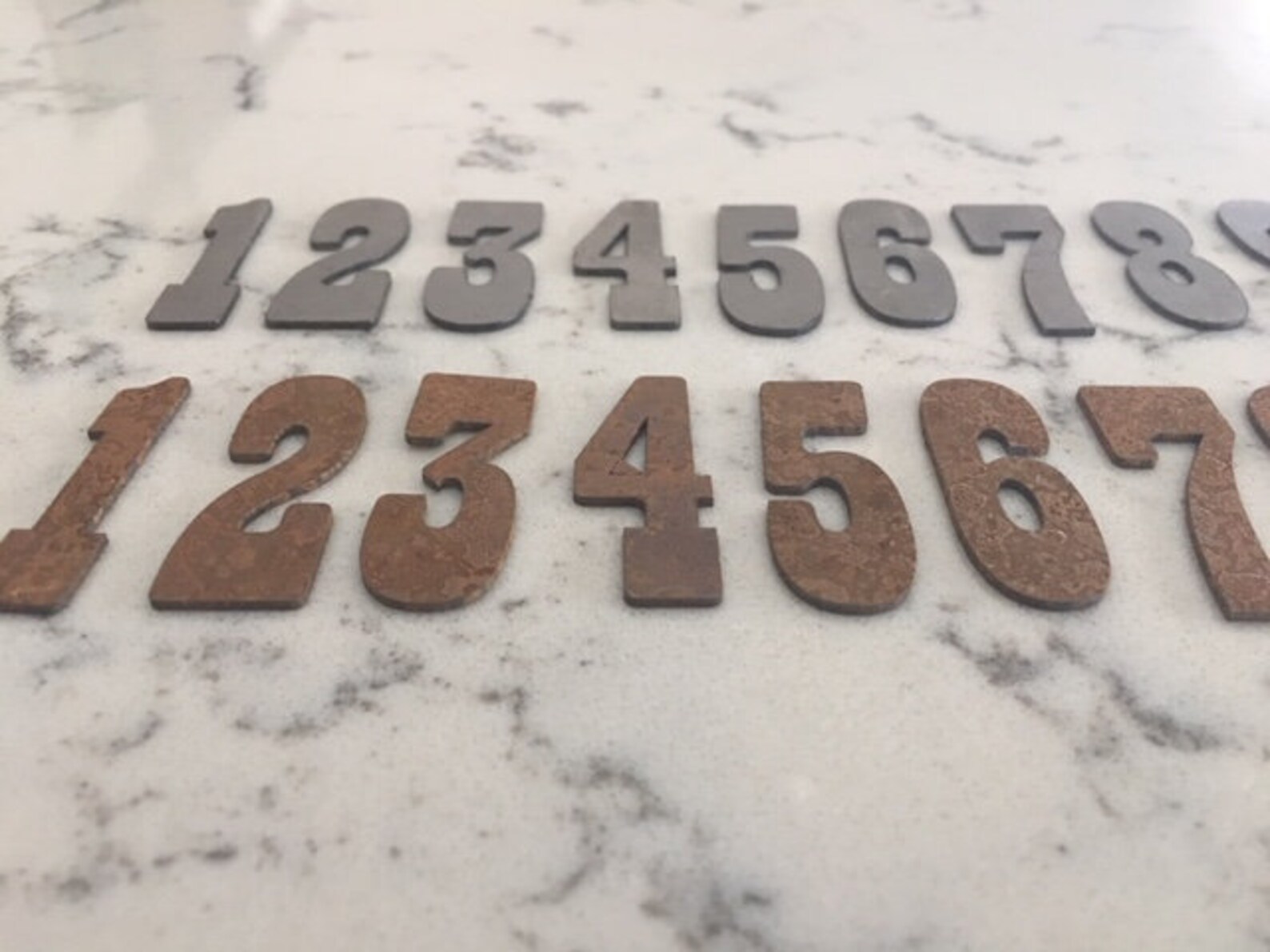 4 Inch Metal NumbersRUSTY NATURALCraftsDIY MetalAddress Etsy