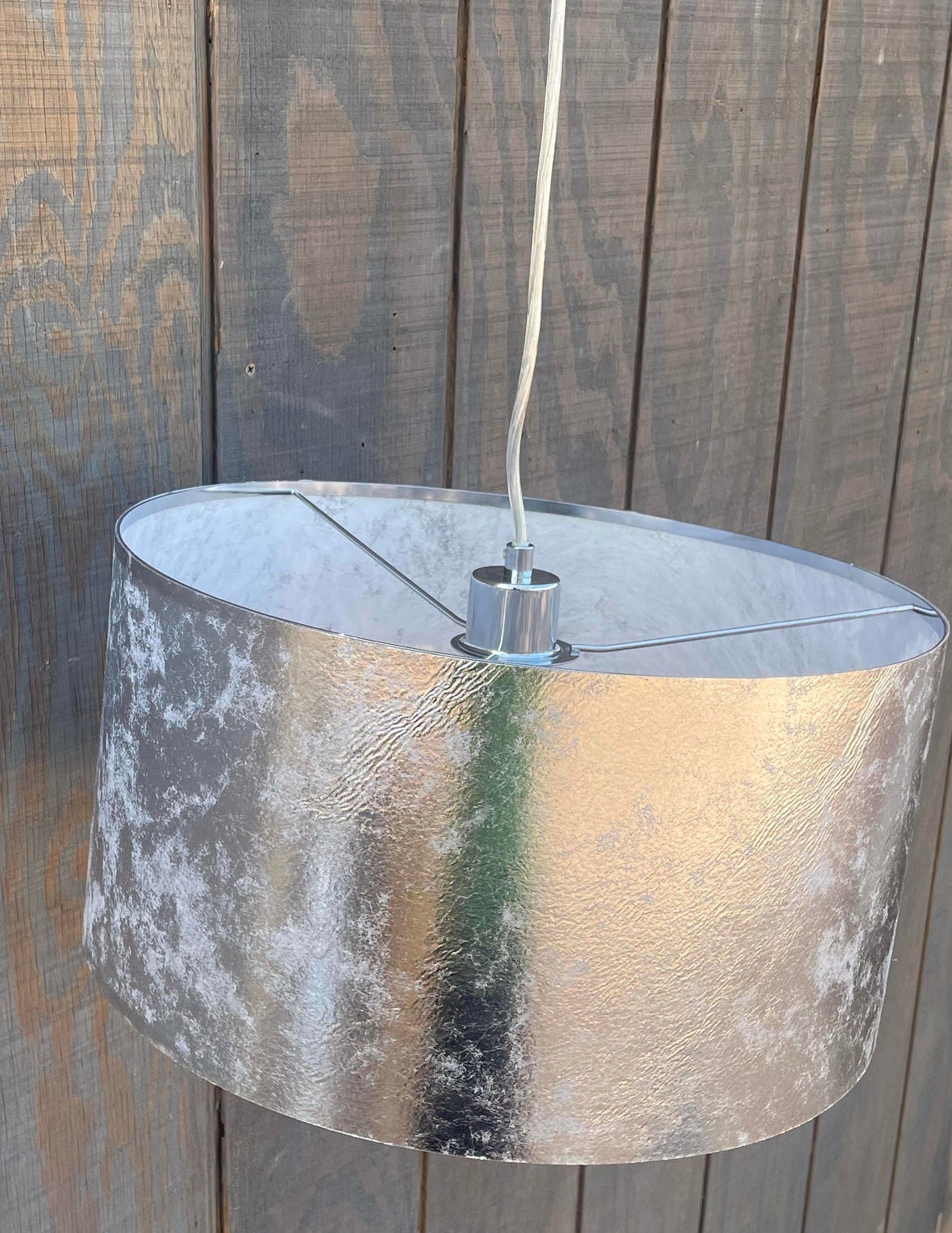 Silver Pendant Light Etsy