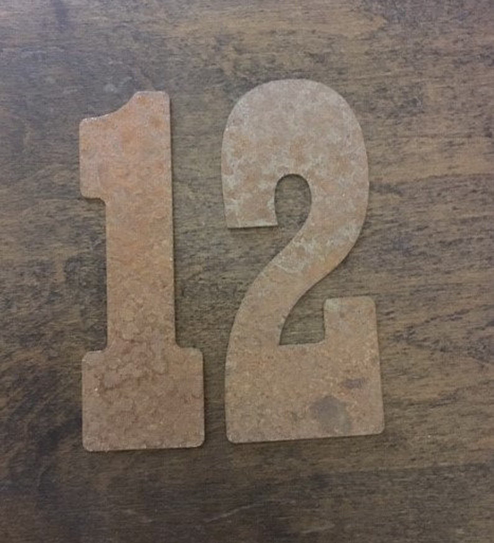 12 Inch Large Clock Number Setnumbers 112 Rusty or Natural Etsy