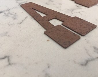 CORRUGATED Letter 12" 18" 24" Farmhouse Washroom Rustic Metal Letters or Numbers CORRUGATED Letter 12" 18" 24" Farmhouse Washroom Rustic Metal Letters or Numbers