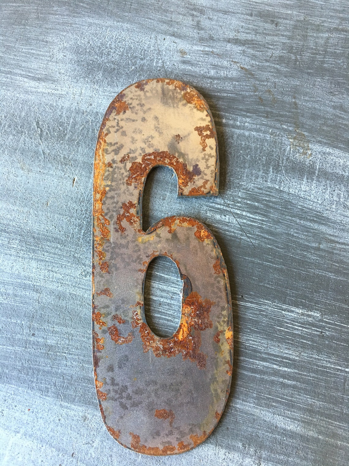 6 Inch Rusty Metal Clock Numbers 112DIY clockrusty Etsy