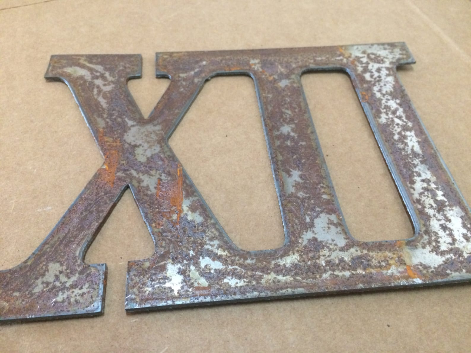 5 Inch Rusty Metal Roman numerals 1 thru 12 5 DIY Etsy