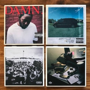 Kendrick Lamar Album Coasters