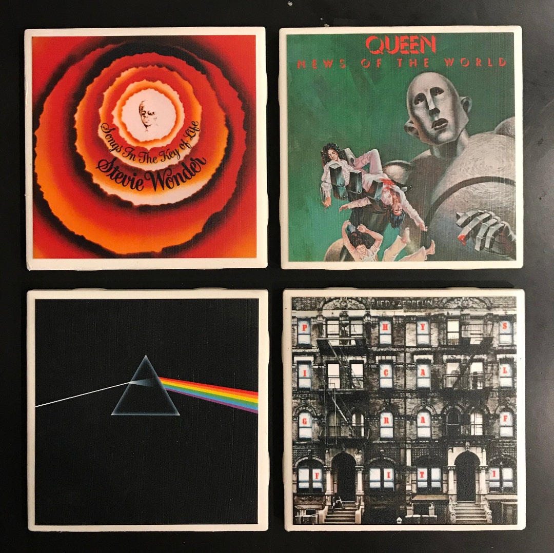 6 Custom Album Cover Coasters. the Perfect Holiday Gift Etsy