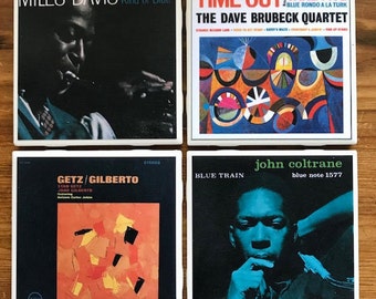 Jazz Collectors Album Cover Coasters