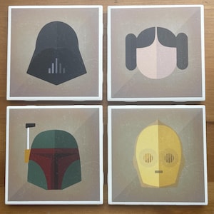 Star Wars Coasters -Pick your 4 Favorites