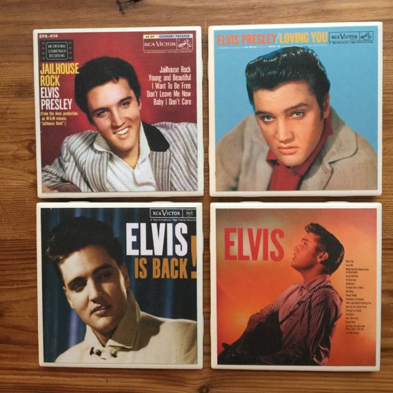Elvis Presley Set of 5 coasters 