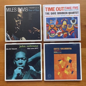 Jazz Collectors Album Cover Coasters