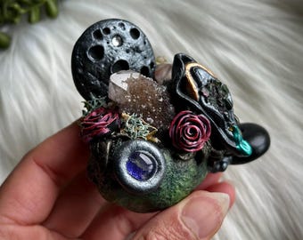 Crystal Incense Sculpture, Spirit Quartz Incense Holder, Divine Feminine Incense Holder, Spirit Quartz Cluster