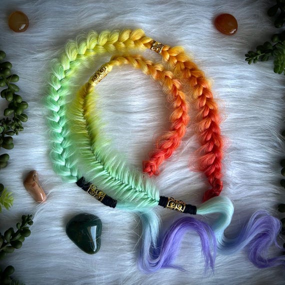 Clip-in Braids, Faux Braids, 2 Clip-in Braid Extenions, Clip 