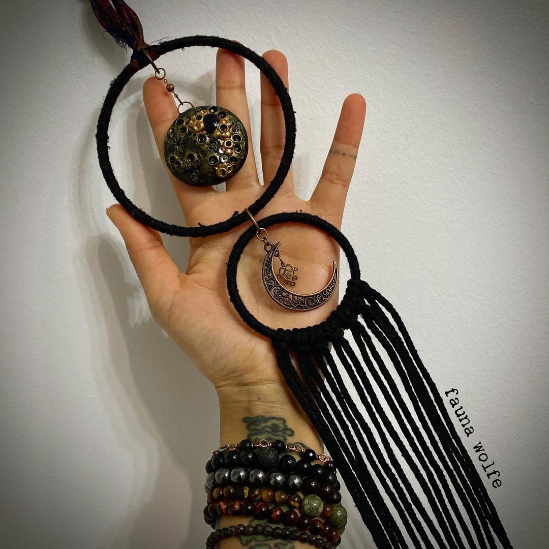 Moon Wall Hanging Full Moon Wall Hanging Moon Wall Hanging Etsy