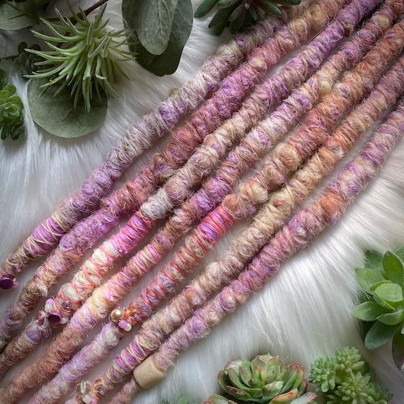 Synthetic Dreads Dreadlock Hair Extensions Knotty Dreadlock Extensions 8 Inch 60 Strands, 0.6 cm Width  main image 2