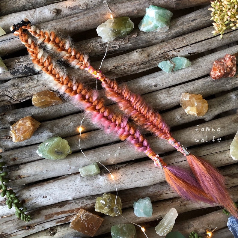 Ginger Berry Blonde Clip In Fairy Fishtail Braid Clip In Fishtail Hybrid Braid Fairy Goddess Clip In Hair Clip In Braids Braid