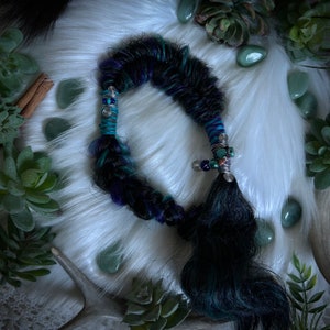 Clip-In Fancy Fairy Braids, 1 Thick Faux Braid, Fancy Fairy Braids, Clip-In Fishtail Hybrid Braid, Clip-In Hair, Deep Blue Sea Blend Braids