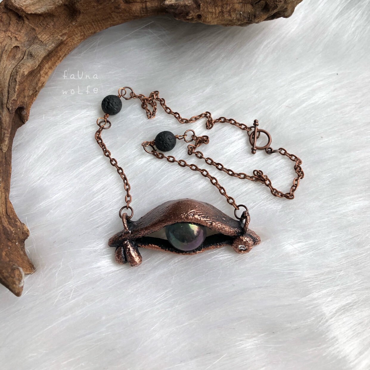 Copper Third Eye Seer Necklace Third Eye Pendant Third Eye Etsy