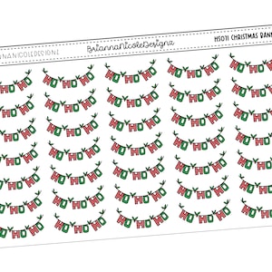 hs071 Christmas banners | planner stickers