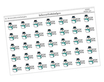 HS164 snow day | planner stickers