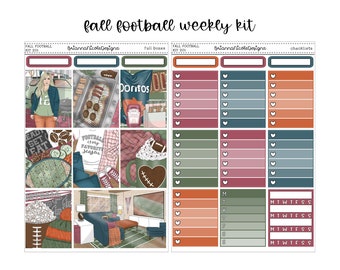 Kit 201 Fall football | weekly planner sticker kit