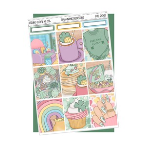 KIT 255 Porte-bonheur | kit d'autocollants hebdomadaire | Kits d'autocollants de printemps