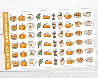 Pumpkin spice deco | planner stickers