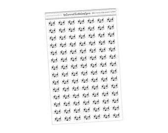 icônes n&b 024 notes de musique | Stickers agenda