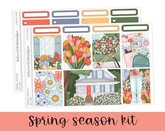 KIT 166 Spring season | weekly planner sticker kit