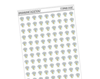 Stormy days | planner stickers